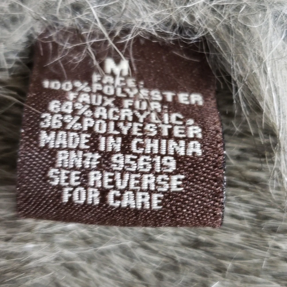 Fever Microsuede Vest with Faux Fur Size Medium - Picture 7 of 9
